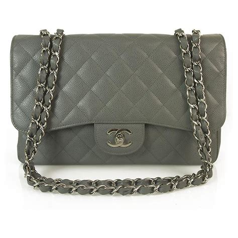 gray chanel|chanel gray bag.